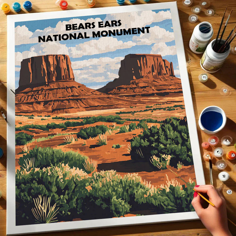Bears Ears National Monument - Paint by Numbers Kit EasyArtJoy