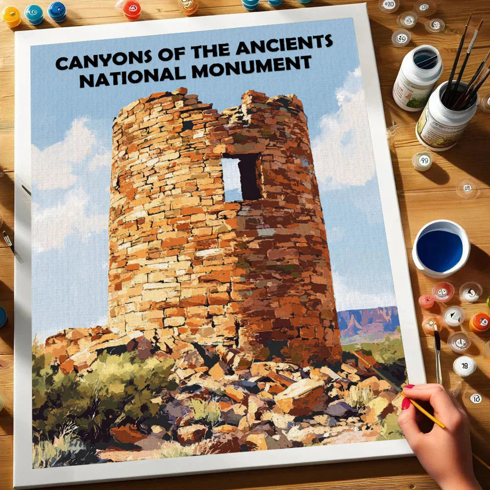 Canyons of the Ancients National Monument - Paint by Numbers Kit EasyArtJoy