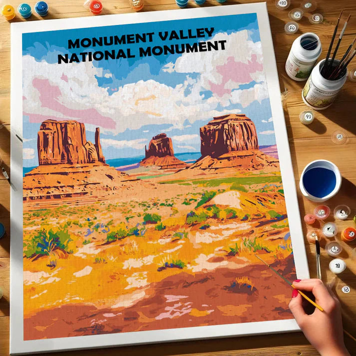 Monument Valley National Monument - Paint by Numbers Kit EasyArtJoy
