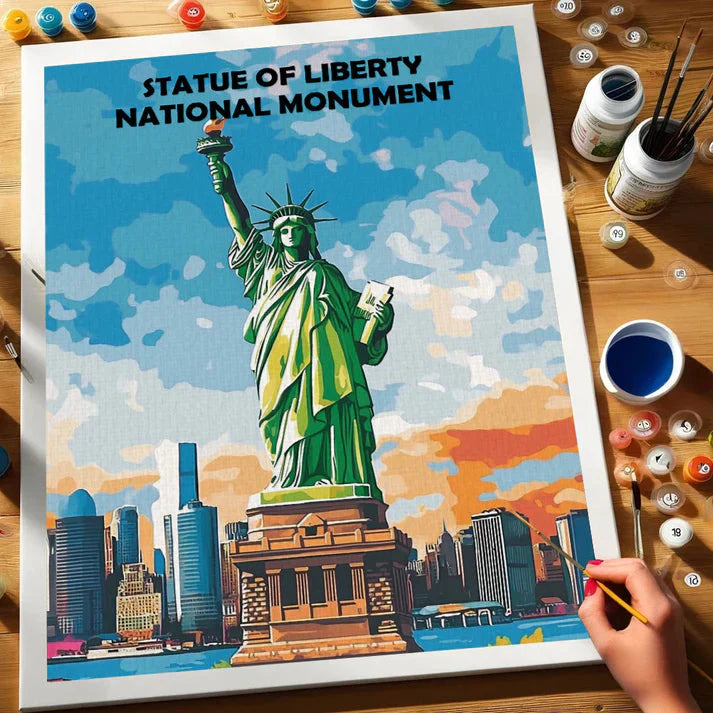 Statue of Liberty National Monument - Paint by Numbers Kit EasyArtJoy