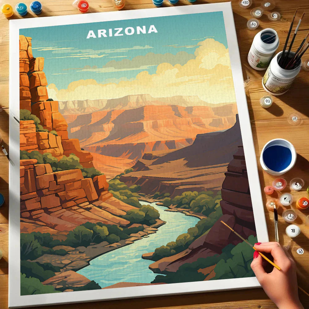 Arizona U.S. State - Paint by Numbers Kit EasyArtJoy