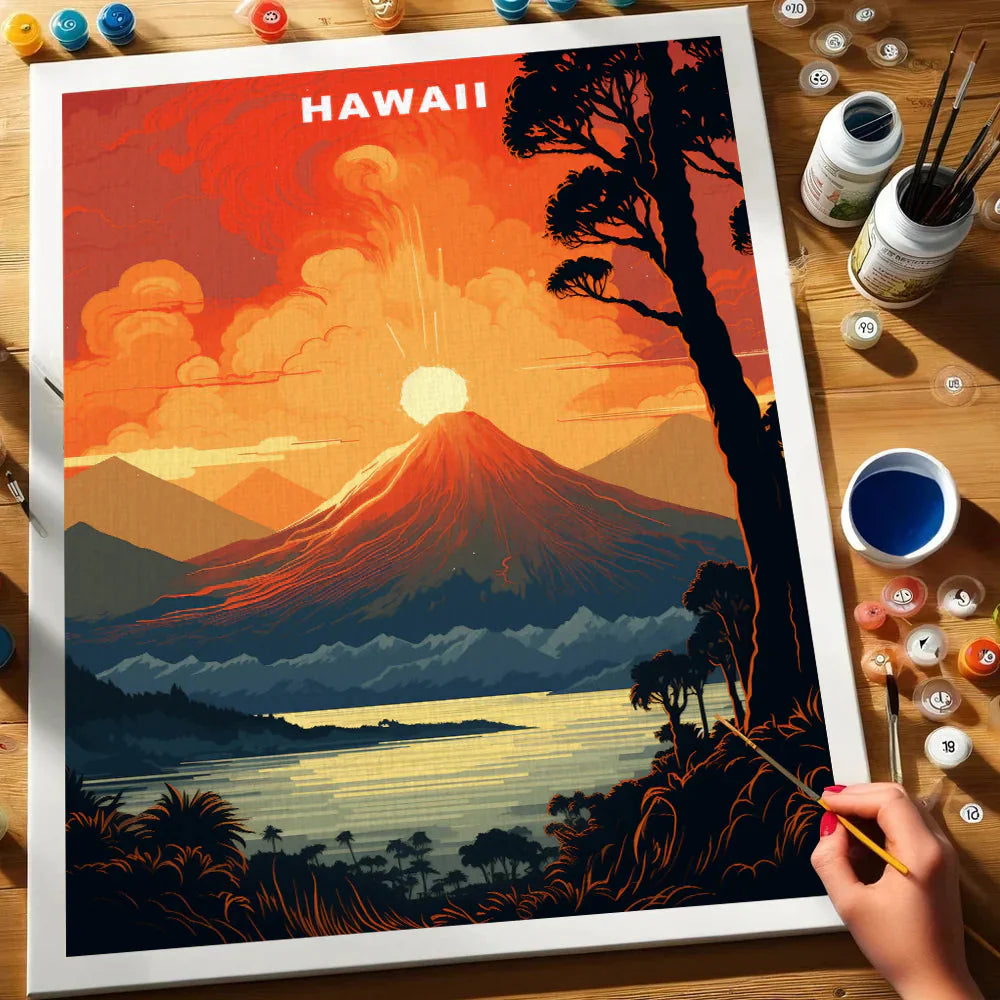 Hawaii U.S. State - Paint by Numbers Kit EasyArtJoy