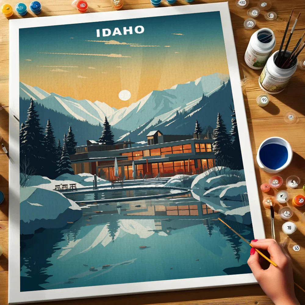 Idaho U.S. State - Paint by Numbers Kit EasyArtJoy