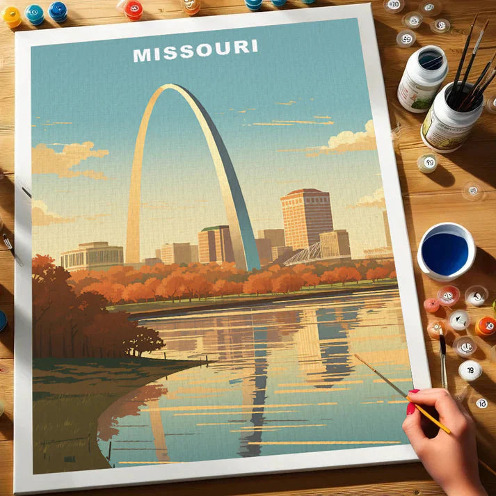 Missouri U.S. State - Paint by Numbers Kit EasyArtJoy