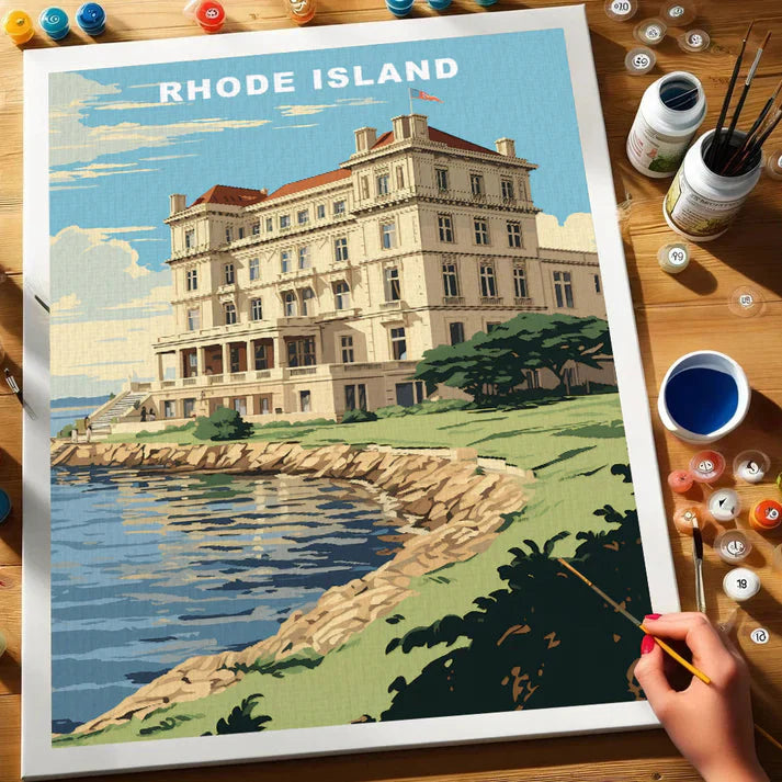 Rhode Island U.S. State - Paint by Numbers Kit EasyArtJoy