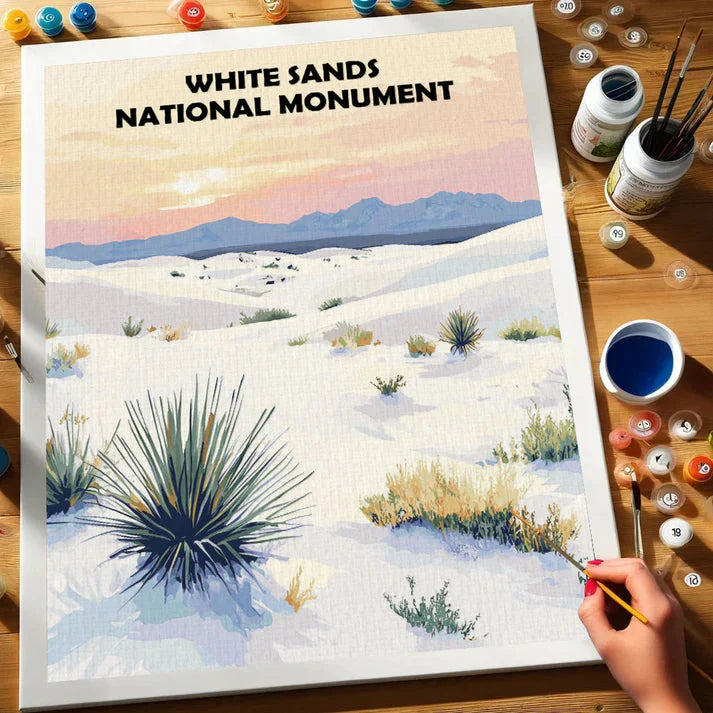 White Sands National Monument - Paint by Numbers Kit EasyArtJoy