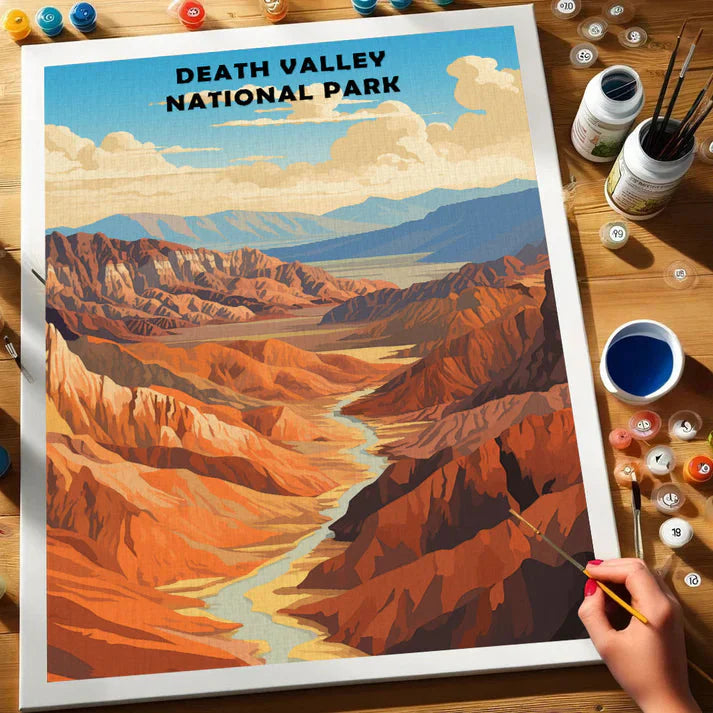 Death Valley National Park - Paint by Numbers Kit EasyArtJoy