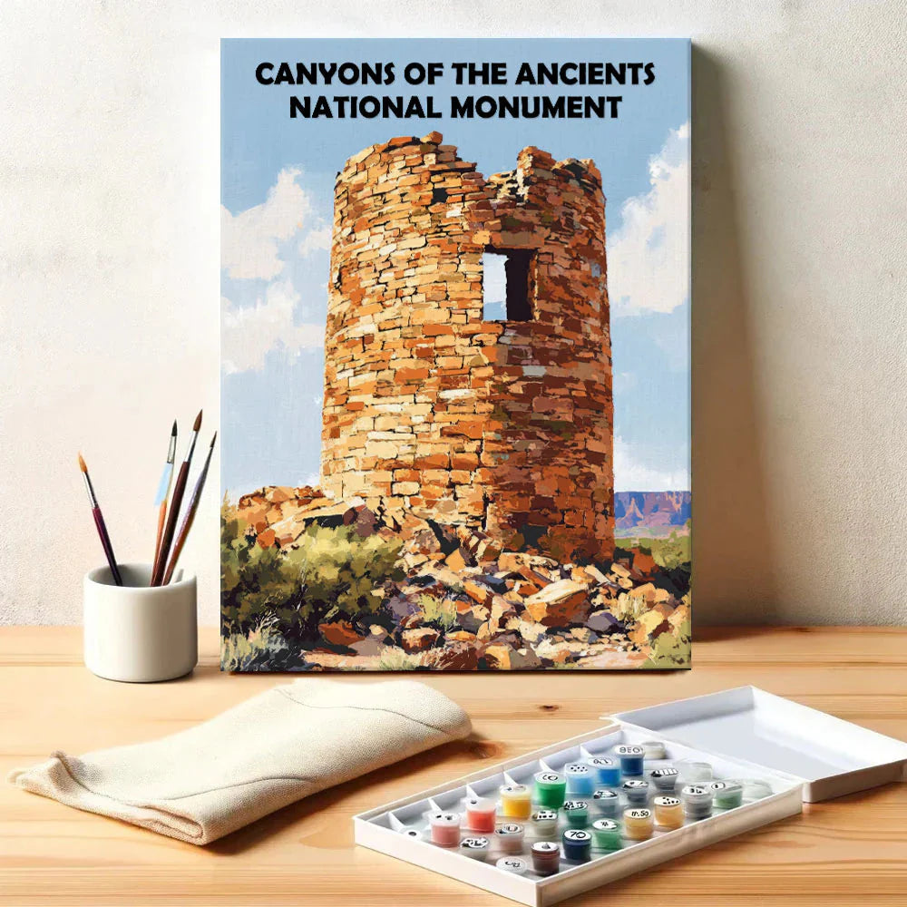 Canyons of the Ancients National Monument - Paint by Numbers Kit EasyArtJoy