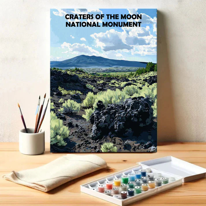 Craters of the Moon National Monument - Paint by Numbers Kit EasyArtJoy