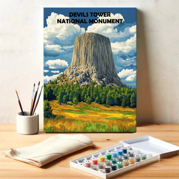 Devils Tower National Monument - Paint by Numbers Kit EasyArtJoy