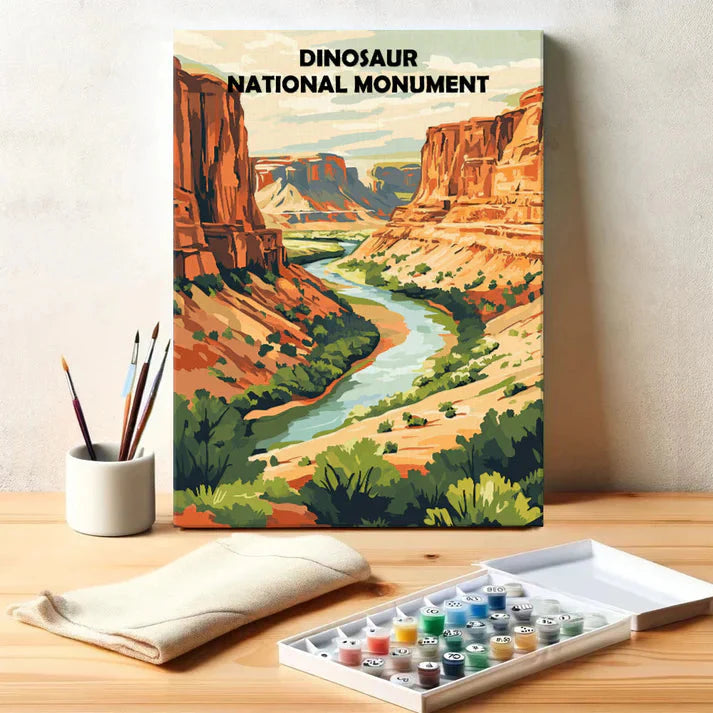 Dinosaur National Monument - Paint by Numbers Kit EasyArtJoy