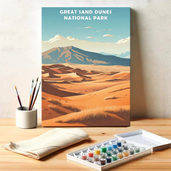 Great Sand Dunes National Park - Paint by Numbers Kit EasyArtJoy
