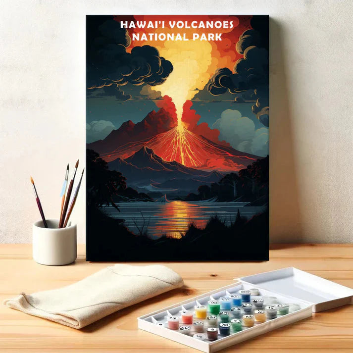 Hawai'i Volcanoes National Park - Paint by Numbers Kit EasyArtJoy