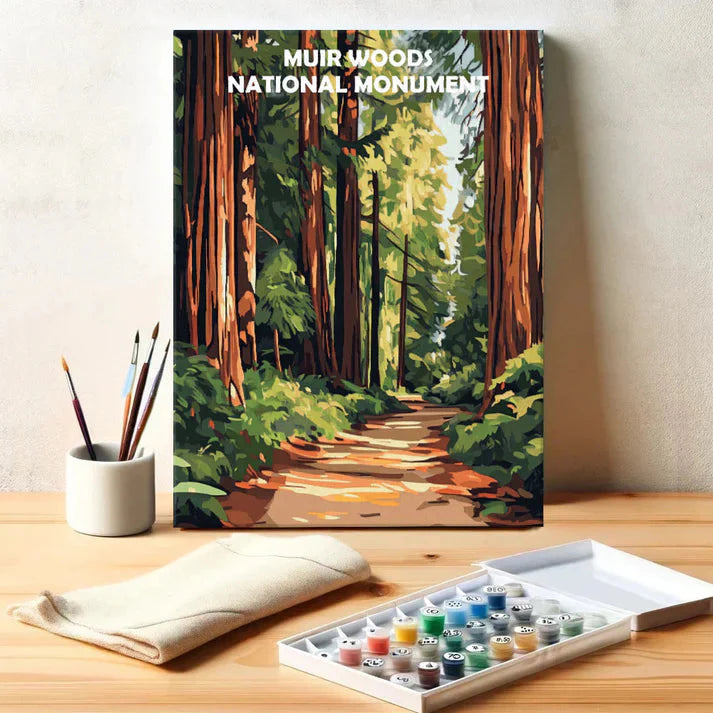Muir Woods National Monument - Paint by Numbers Kit EasyArtJoy
