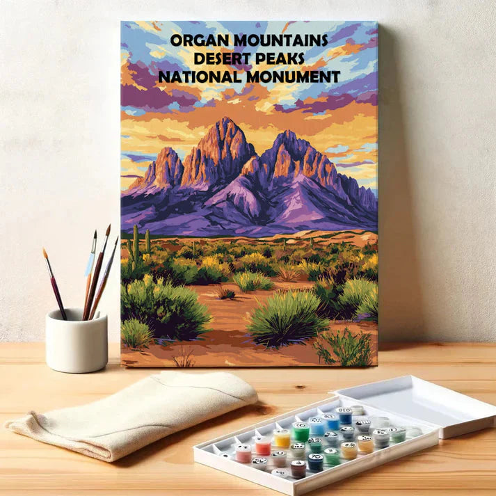 Organ Mountains Desert Peaks National Monument - Paint by Numbers Kit EasyArtJoy
