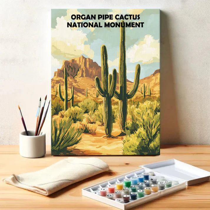 Organ Pipe Cactus National Monument - Paint by Numbers Kit EasyArtJoy