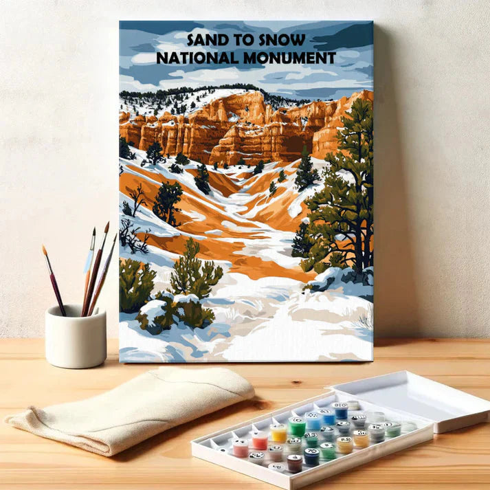Sand to Snow National Monument - Paint by Numbers Kit EasyArtJoy