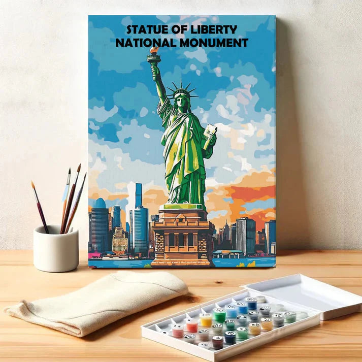 Statue of Liberty National Monument - Paint by Numbers Kit EasyArtJoy