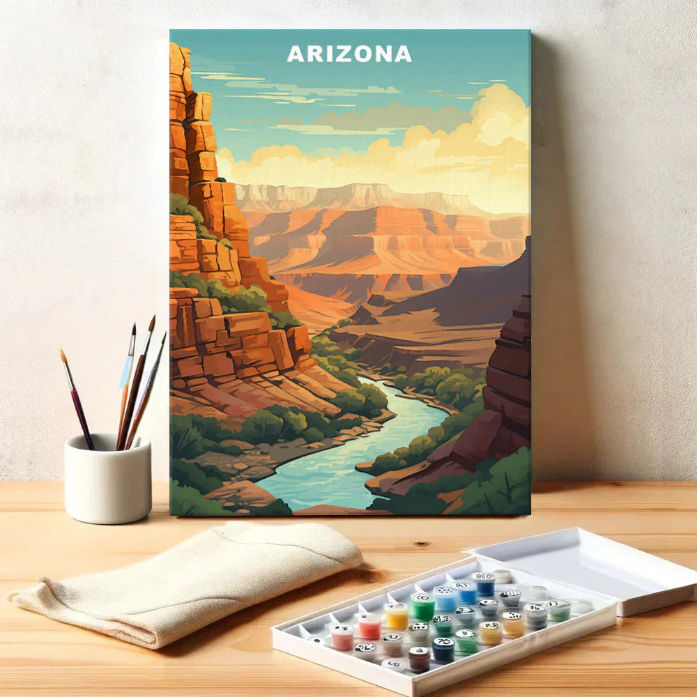 Arizona U.S. State - Paint by Numbers Kit EasyArtJoy