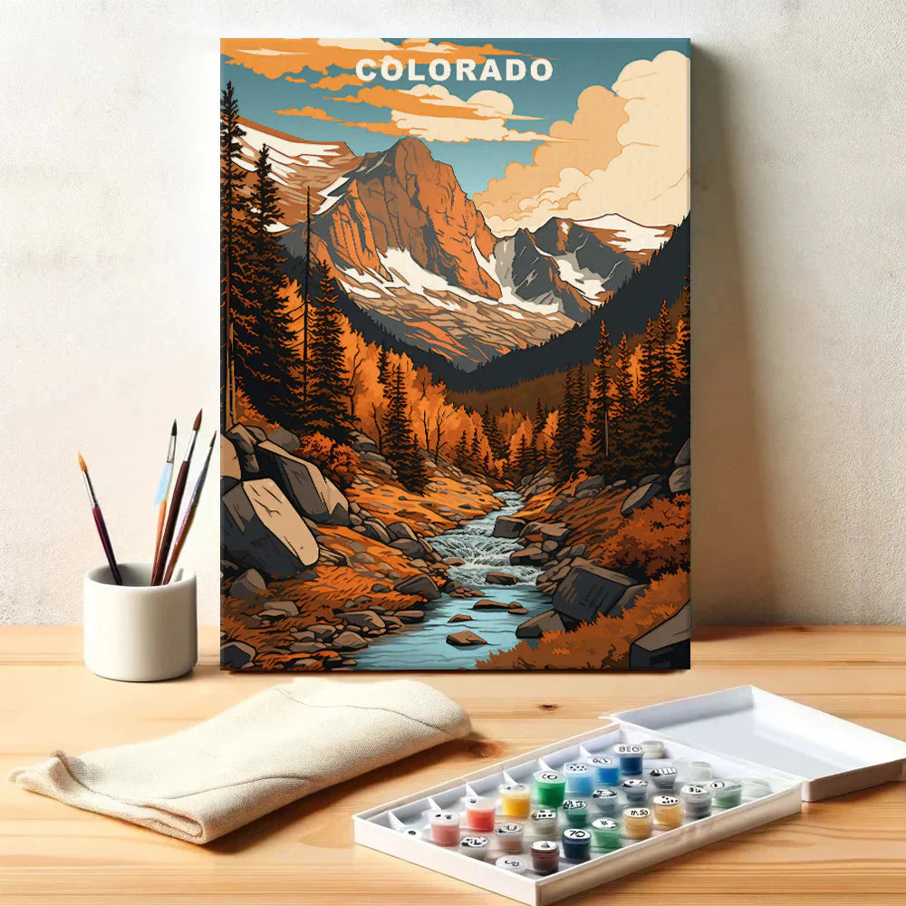 Colorado U.S. State - Paint by Numbers Kit EasyArtJoy