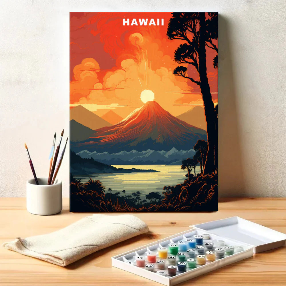 Hawaii U.S. State - Paint by Numbers Kit EasyArtJoy