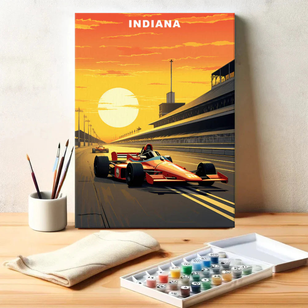 Indiana U.S. State - Paint by Numbers Kit EasyArtJoy