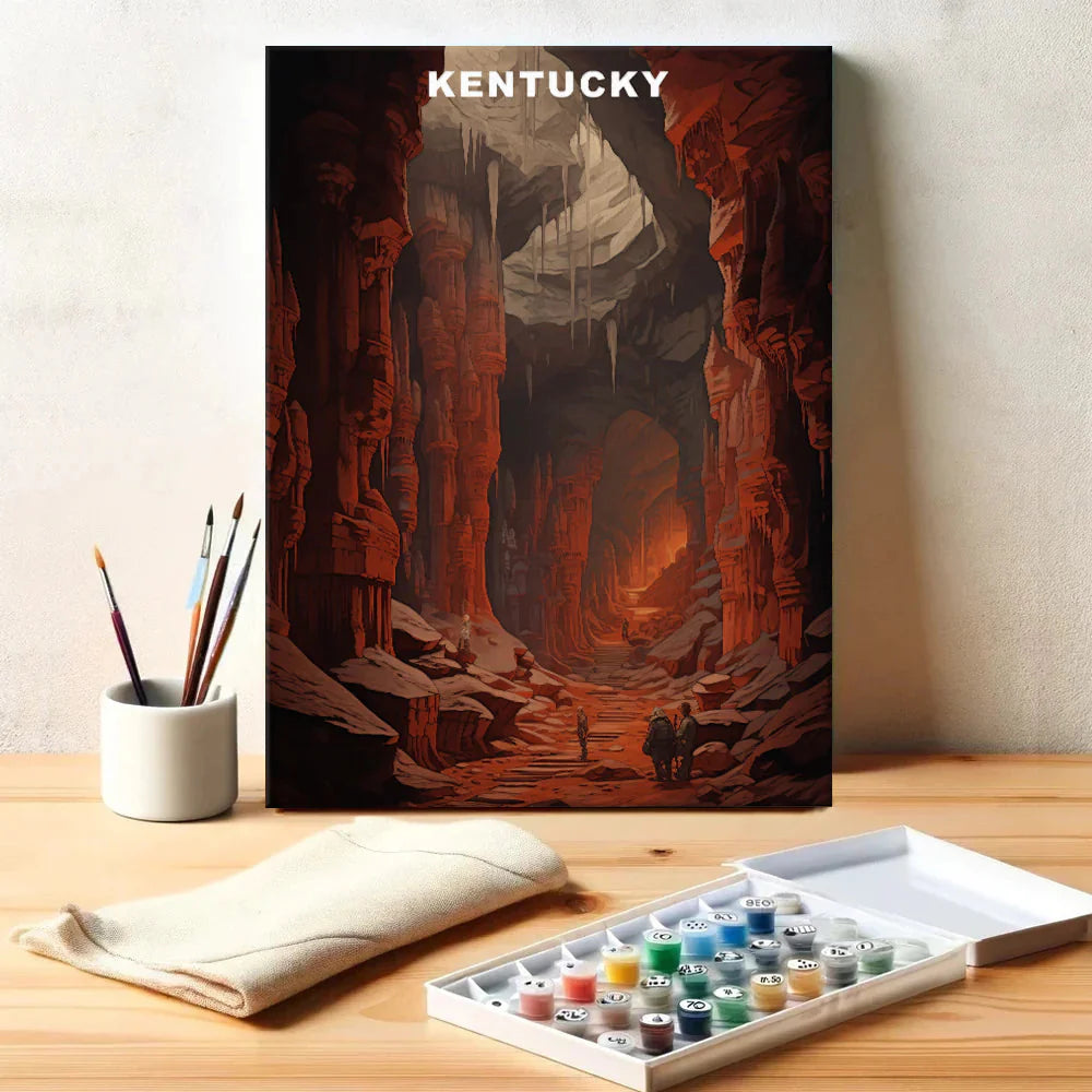 Kentucky U.S. State - Paint by Numbers Kit EasyArtJoy