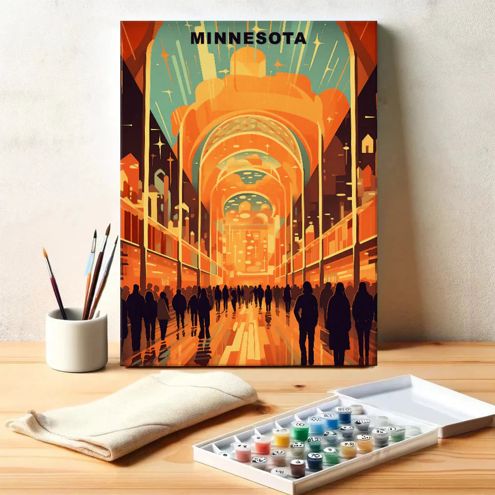 Minnesota U.S. State - Paint by Numbers Kit EasyArtJoy