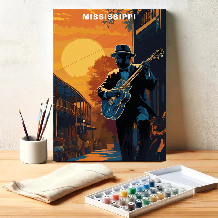 Mississippi U.S. State - Paint by Numbers Kit EasyArtJoy
