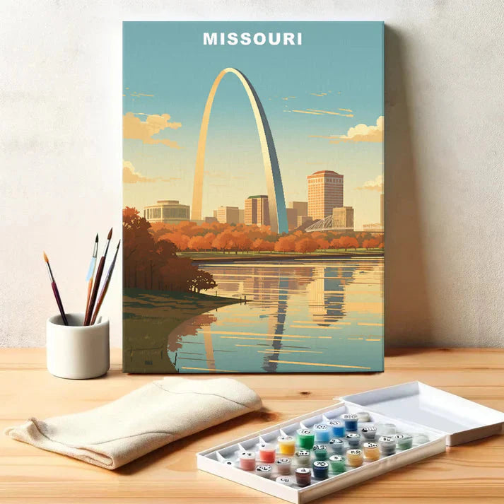 Missouri U.S. State - Paint by Numbers Kit EasyArtJoy