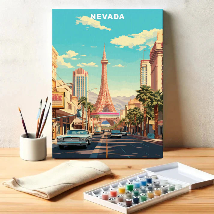 Nevada U.S. State - Paint by Numbers Kit EasyArtJoy