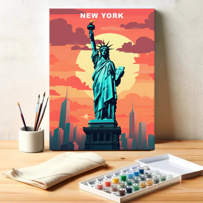 New York U.S. State - Paint by Numbers Kit EasyArtJoy