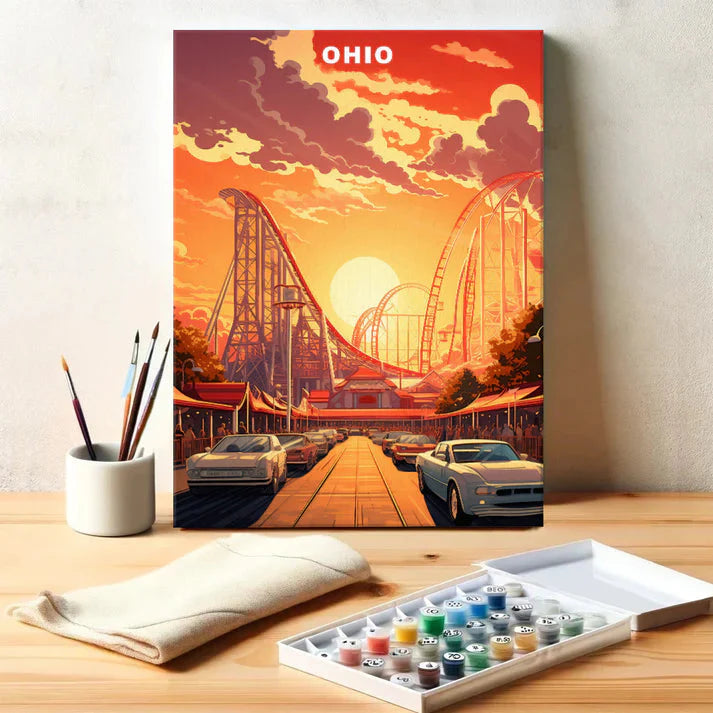 Ohio U.S. State - Paint by Numbers Kit EasyArtJoy