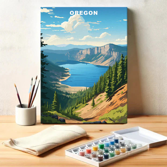 Oregon U.S. State - Paint by Numbers Kit EasyArtJoy