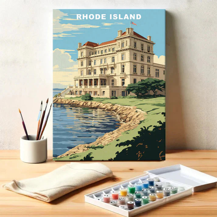 Rhode Island U.S. State - Paint by Numbers Kit EasyArtJoy