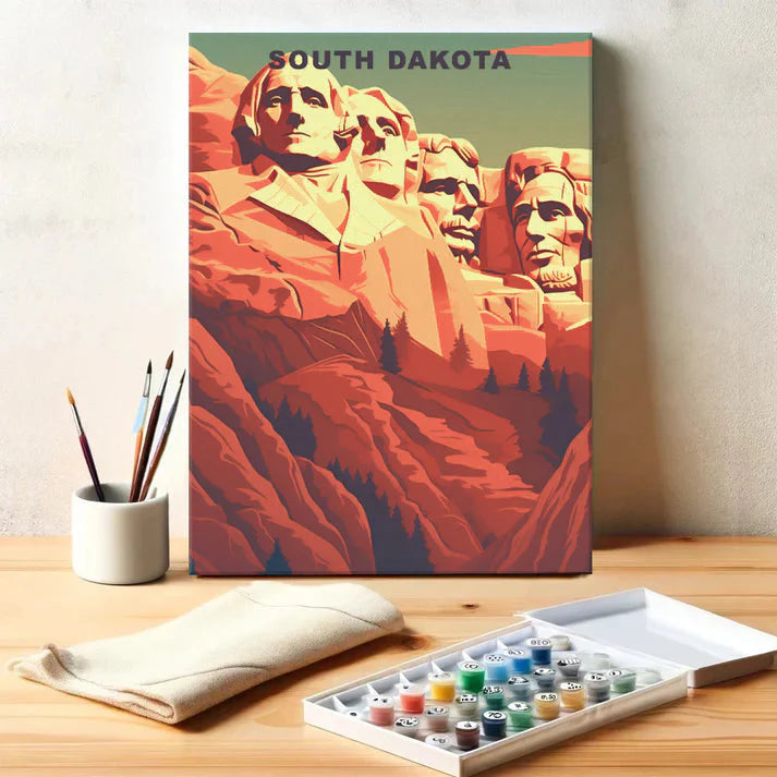 South Dakota U.S. State - Paint by Numbers Kit EasyArtJoy