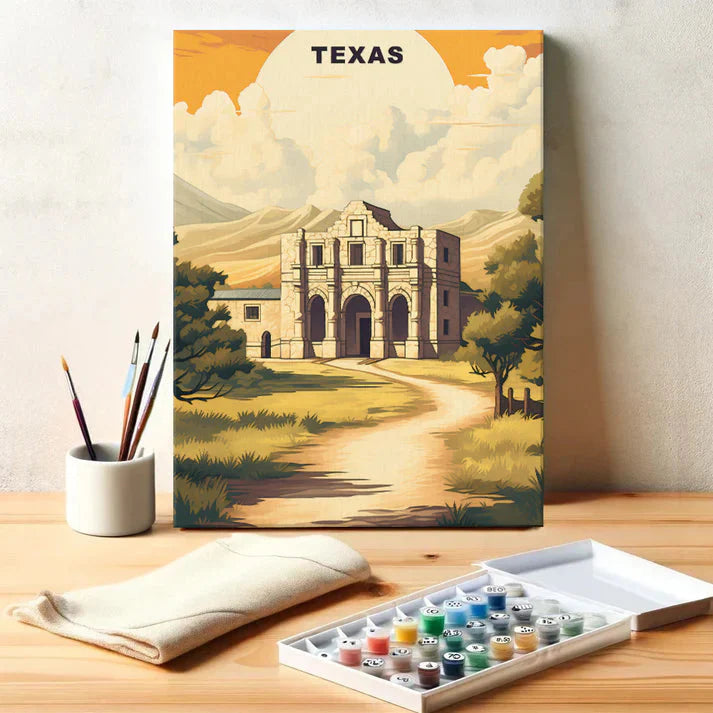Texas U.S. State - Paint by Numbers Kit EasyArtJoy