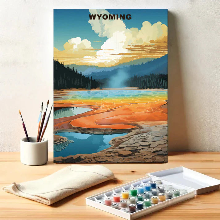 Wyoming U.S. State - Paint by Numbers Kit EasyArtJoy