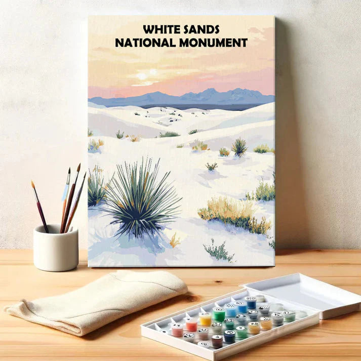 White Sands National Monument - Paint by Numbers Kit EasyArtJoy