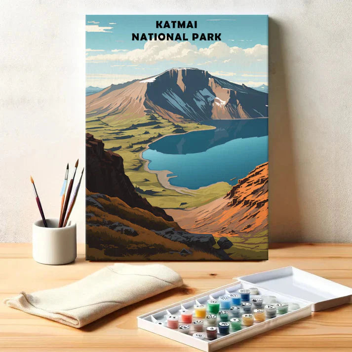 Katmai National Park - Paint by Numbers Kit EasyArtJoy