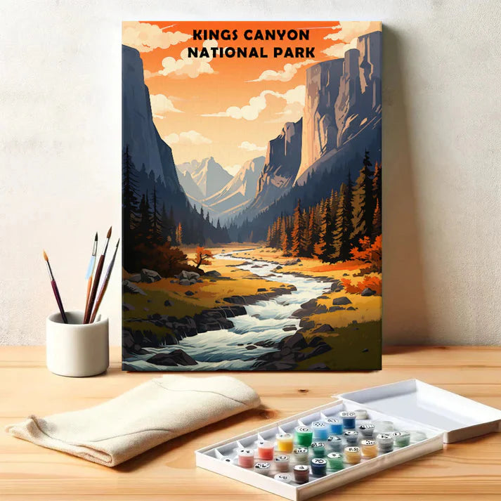 Kings Canyon National Park - Paint by Numbers Kit EasyArtJoy