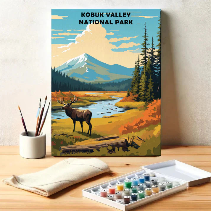Kobuk Valley National Park - Paint by Numbers Kit EasyArtJoy