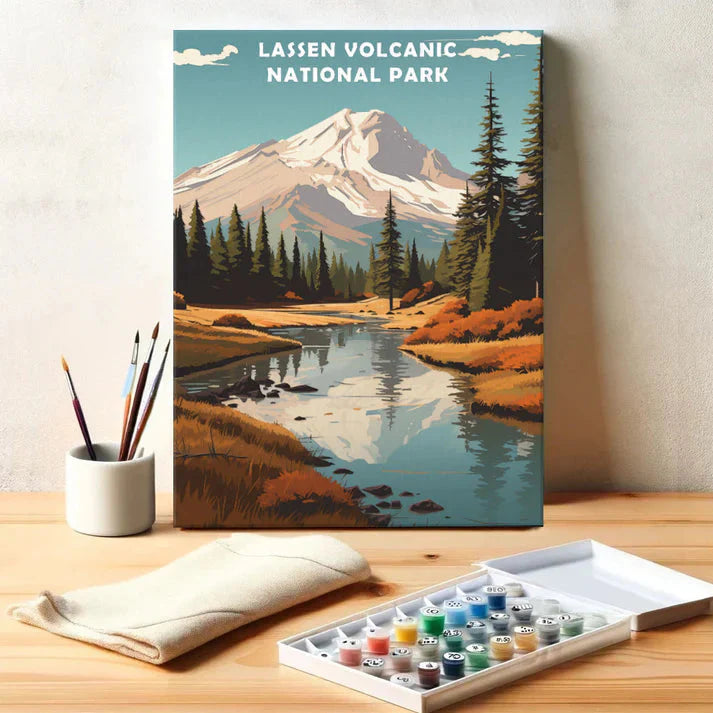 Lassen Volcanic National Park - Paint by Numbers Kit EasyArtJoy