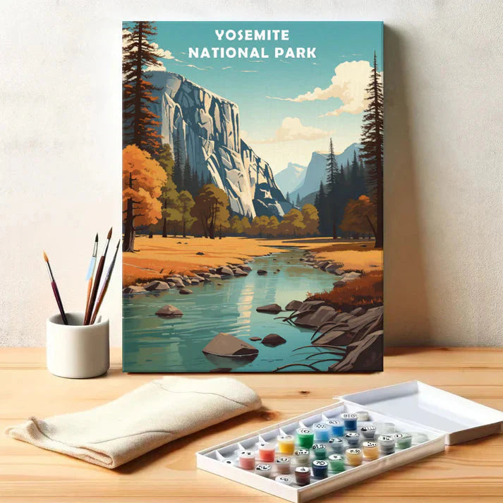 Yosemite National Park - Paint by Numbers Kit EasyArtJoy