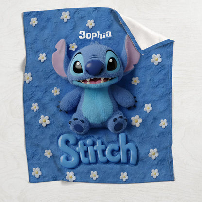 Fluffy Monster Effect - Personalized Ohana Blanket