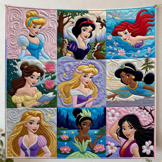 Beautiful Princesses - Personalized Mouse Blanket | TT110429