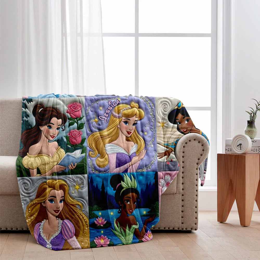 Beautiful Princesses - Personalized Mouse Blanket | TT110429