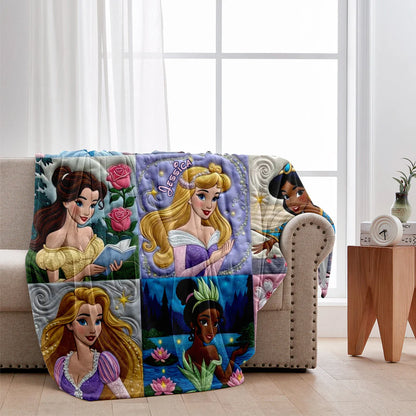 Beautiful Princesses - Personalized Mouse Blanket | TT110429