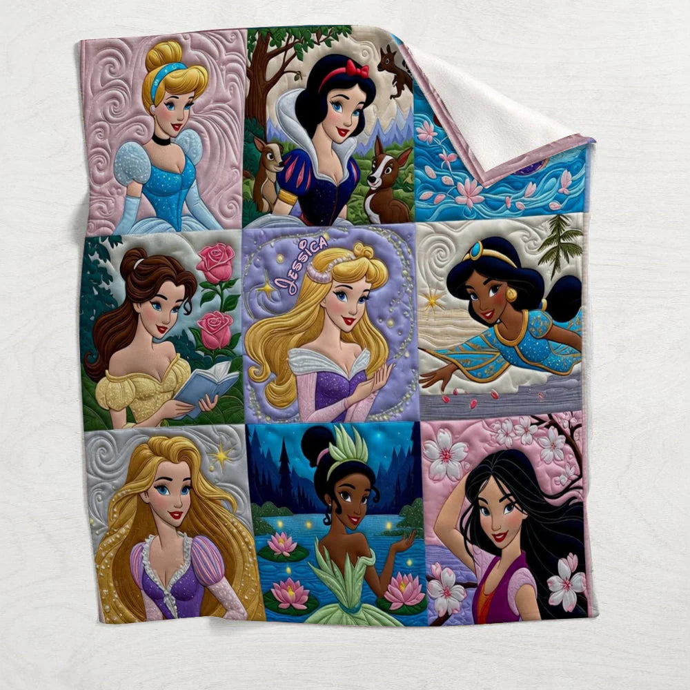 Beautiful Princesses - Personalized Mouse Blanket | TT110429
