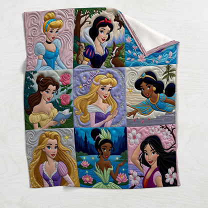 Beautiful Princesses - Personalized Mouse Blanket | TT110429